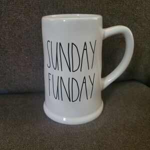 RAE DUNN Large "Sunday Funday" Coffee Mug